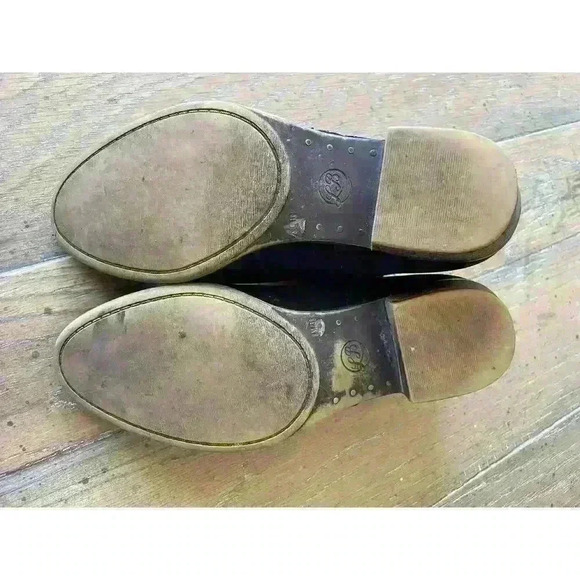 Lucky Brand Women's Sz 8 Benna Black Studded Suede Ankle Boots Bootie - Picture 6 of 11